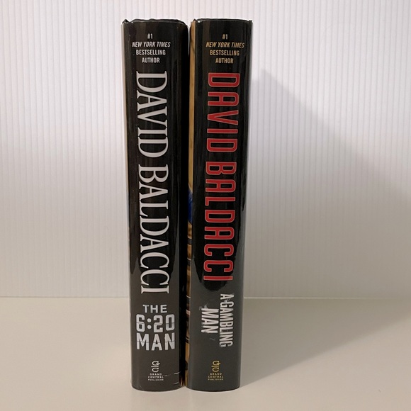 2 Hardcover books by David Baldacci The 6:20 Man and A Gambling Man - Picture 2 of 3